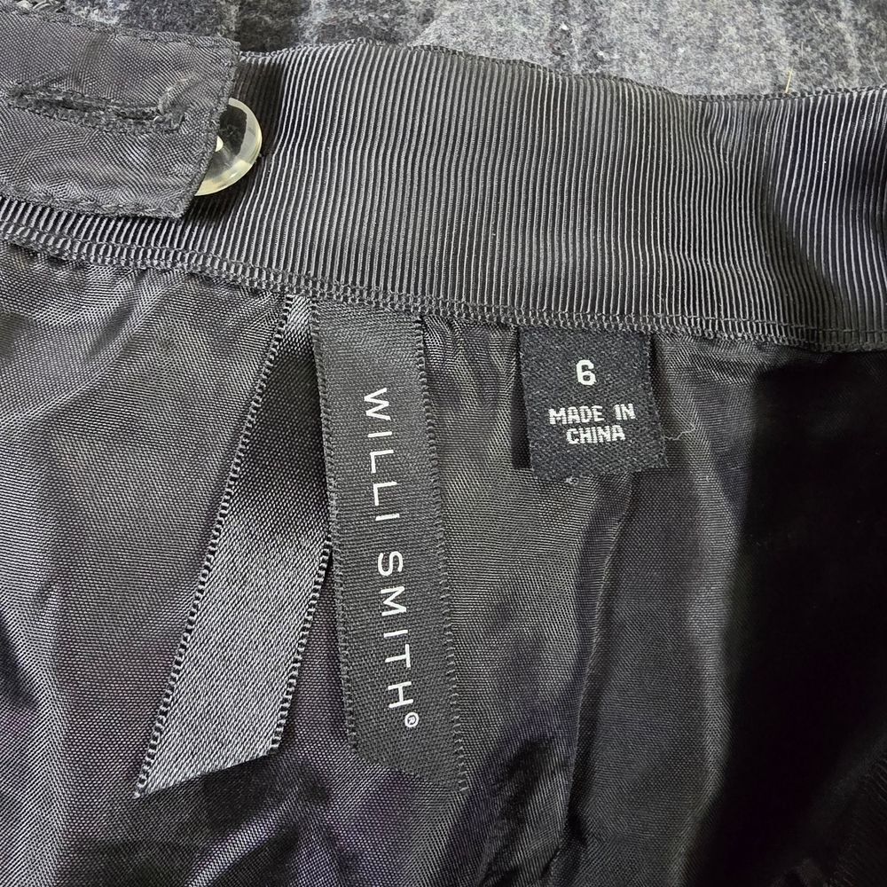 Willi Smith Plaid Mini Skirt in Black and Gray - Picture 7 of 7